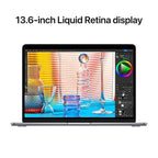 Apple 2022 MacBook Air Laptop M2 Chip 13.6" Liquid Retina Display 8GB RAM 256GB SSD MLXW3LL/A (Refurbished)