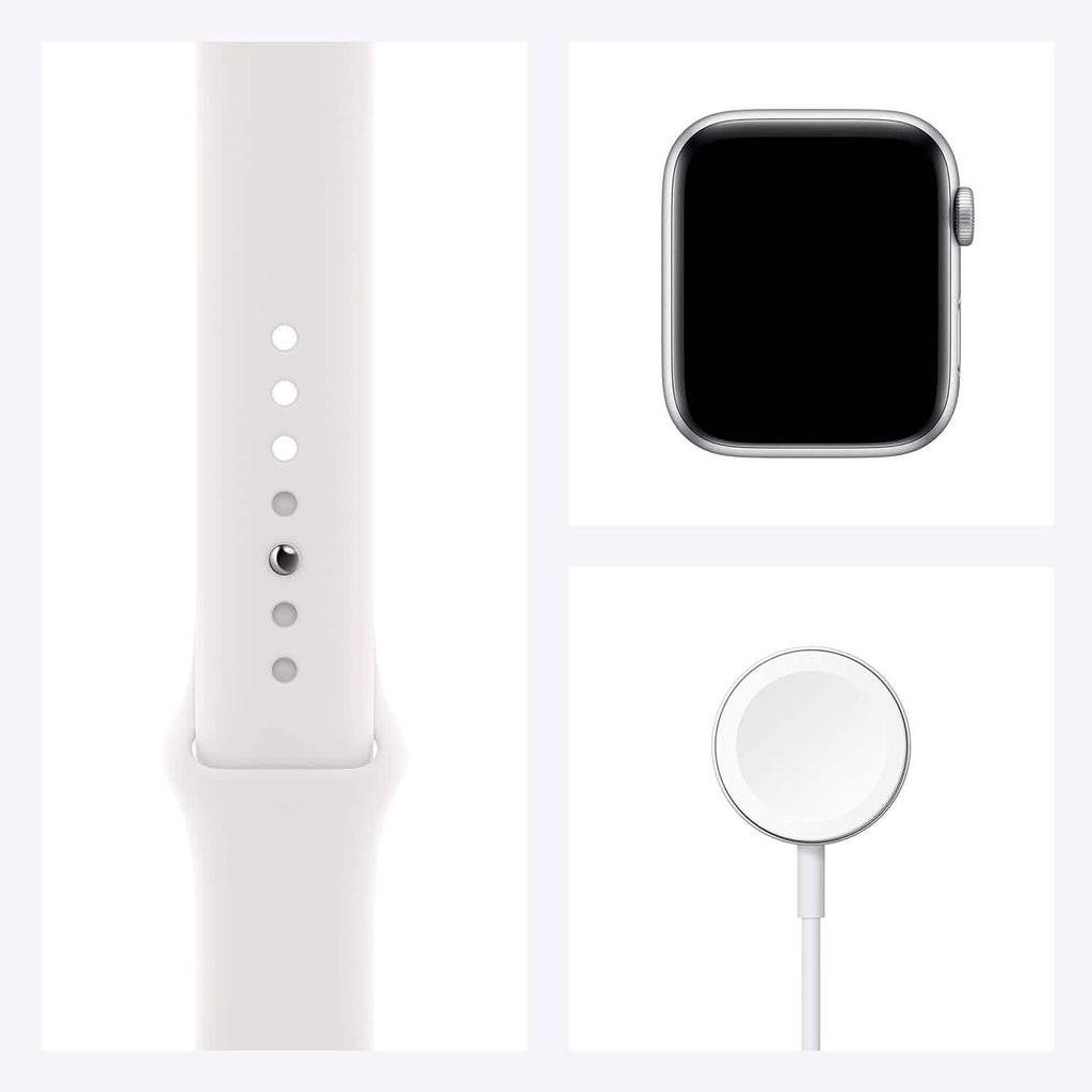 Apple Watch SE GPS Silver Aluminum Case with Sport Band  (Refurbished)