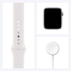 Apple Watch SE GPS Silver Aluminum Case with Sport Band  (Refurbished)