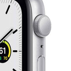 Apple Watch SE GPS Silver Aluminum Case with Sport Band  (Refurbished)