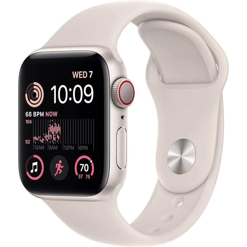Apple Watch SE GPS Silver Aluminum Case with Sport Band  (Refurbished)