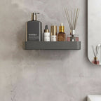 AQUASHELF – Elegant Wall Shelf for Bathroom with Towel Holder & Drill-Free Installation