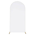 Arch Backdrop Stand Cover White Spandex Fitted Double-Sided Background Covering