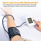 Arm Blood Pressure Monitor with Adjustable Cuff