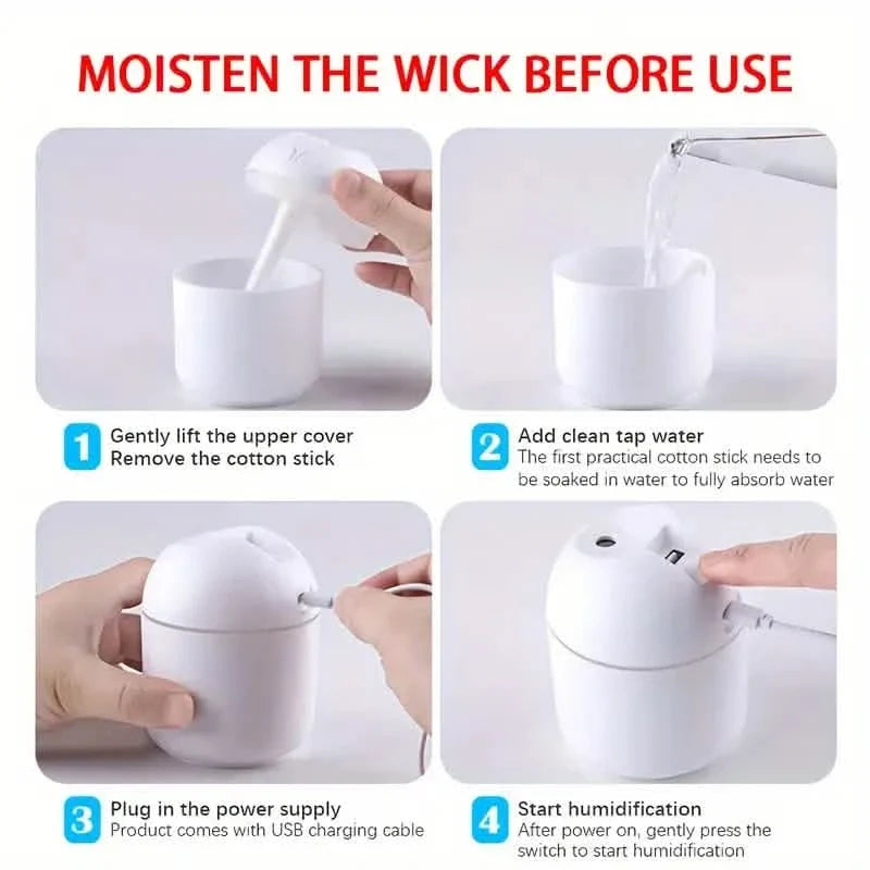 Aroma Diffuser & Humidifier Cold Mist & Night Light