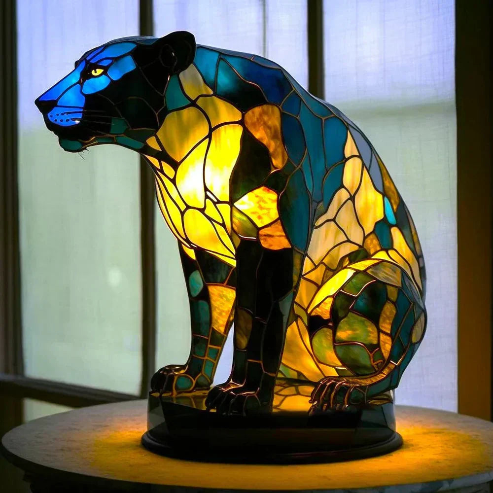 Stained Glass Animal Lamp for Unique Home Decor