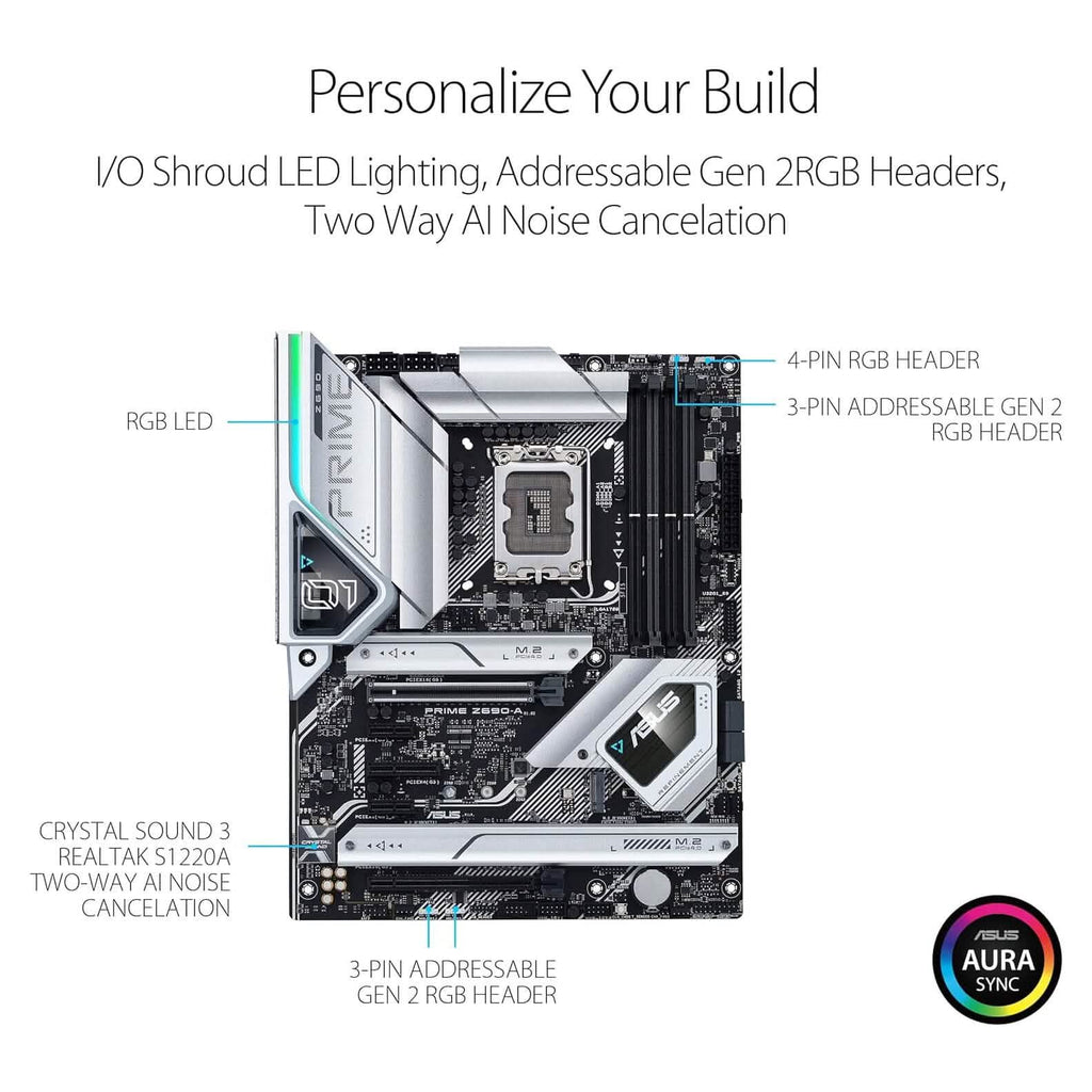 ASUS Prime Z690-A LGA 1700 Intel 12th ATX Motherboard  (Refurbished)
