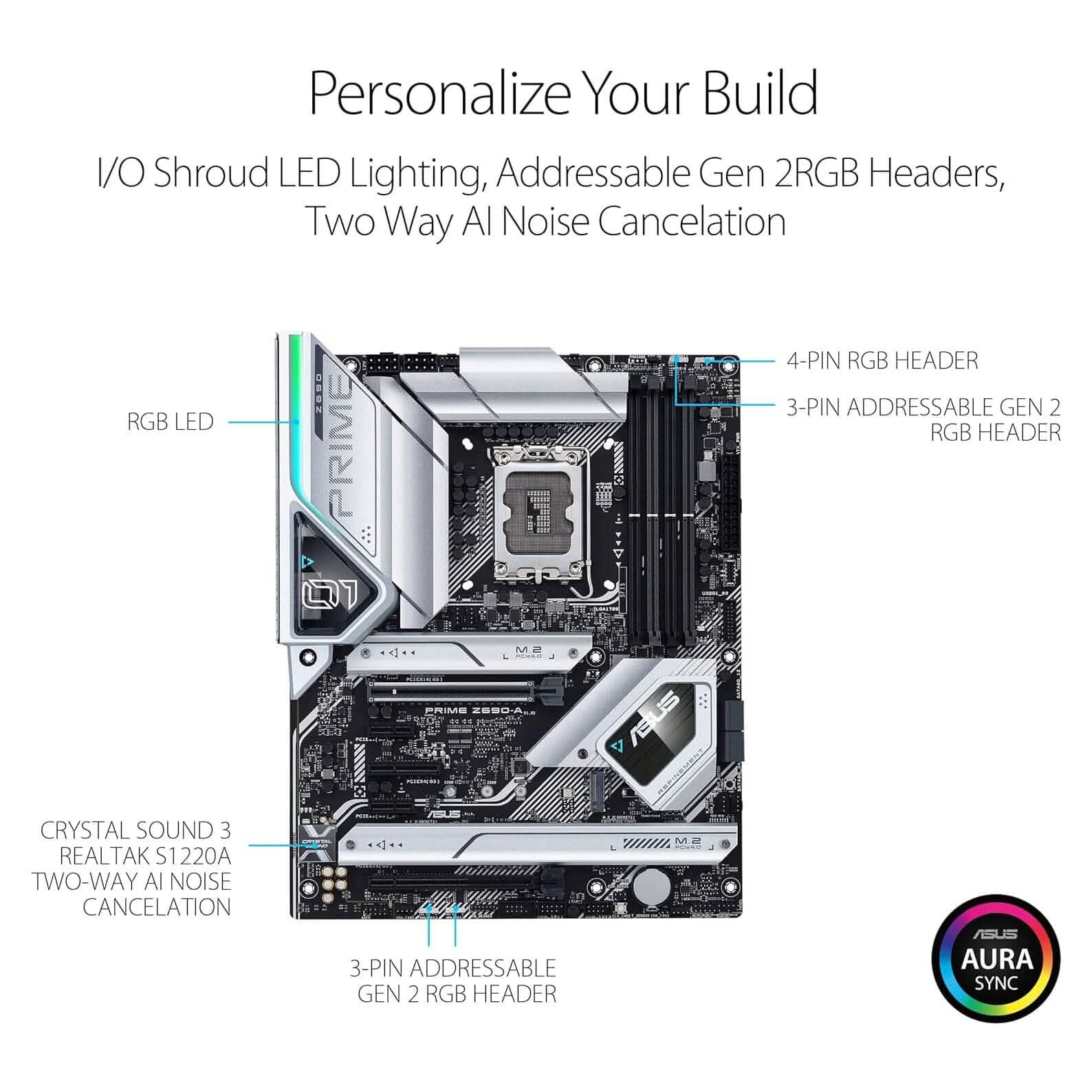 ASUS Prime Z690-A LGA 1700 Intel 12th ATX Motherboard (Refurbished)