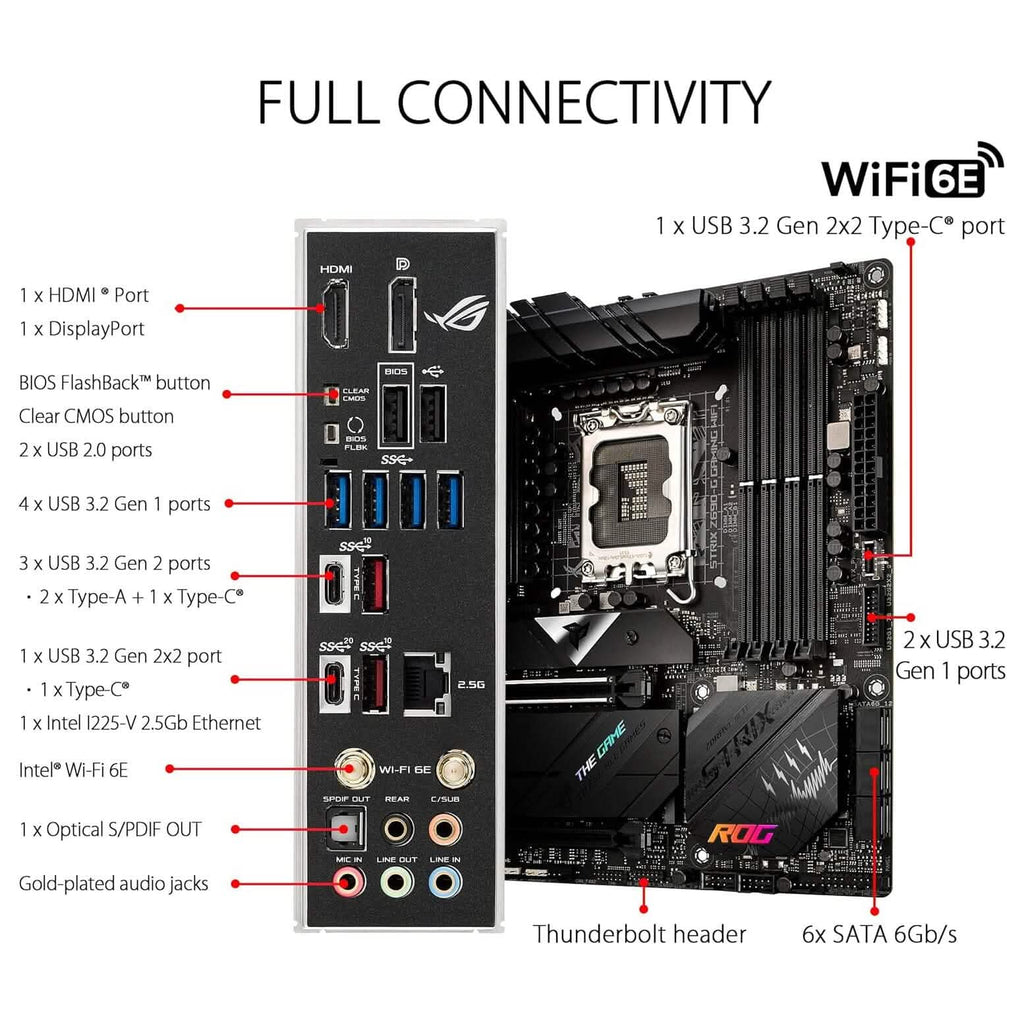 ASUS ROG Strix Z690-G Gaming WiFi 6E LGA 1700 (Intel 12th Gen) (Refurbished)