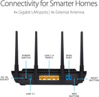 ASUS RT-AX3000 Dual Band WiFi 6 Extendable Router  (Refurbished)