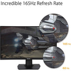 ASUS TUF Gaming 23.6" 1080P Curved Monitor (VG24VQE)  (Refurbished)