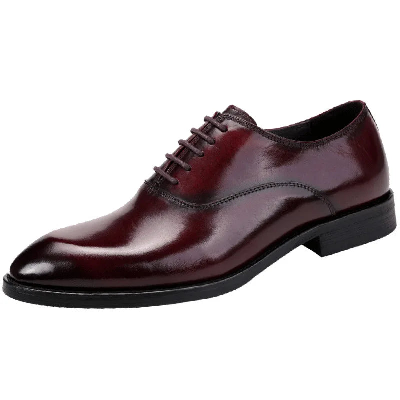 Aurelo Men's Italian Leather Oxford Shoes for Formal Wear