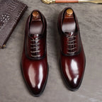 Aurelo Men's Italian Leather Oxford Shoes for Formal Wear