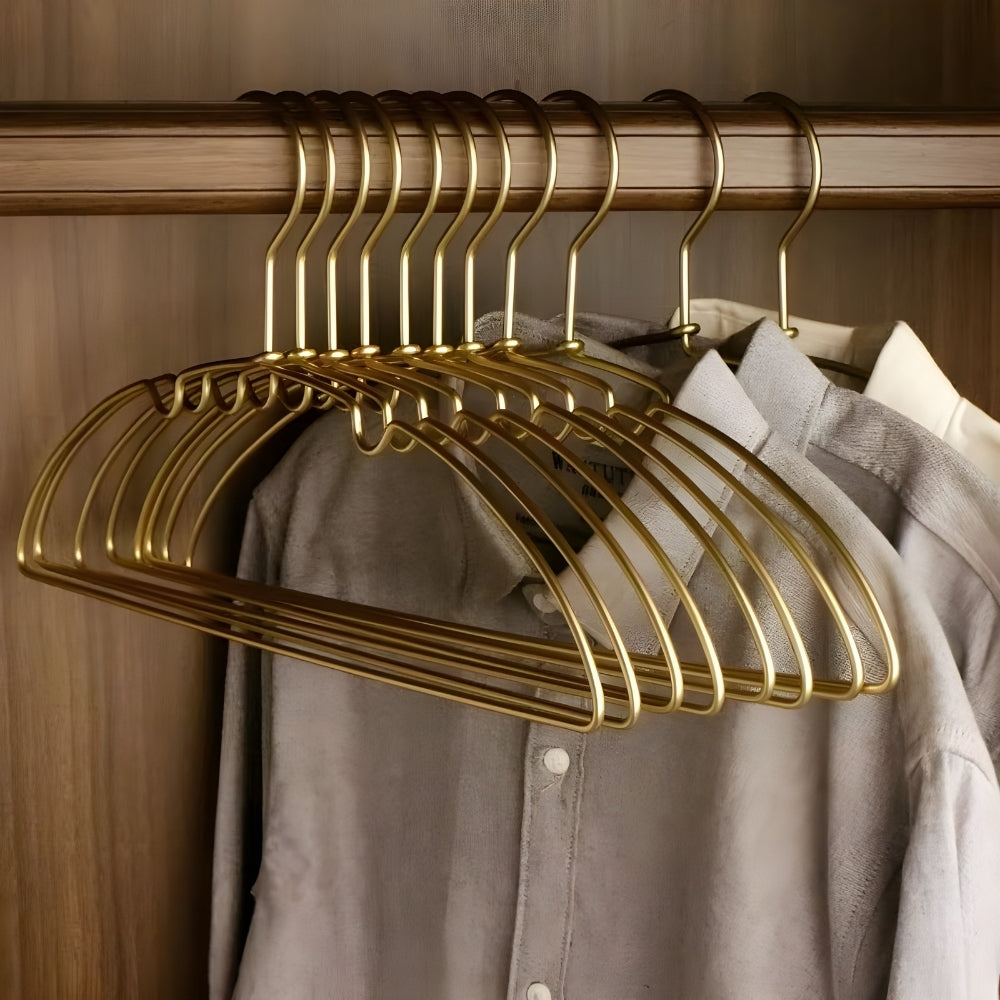 Aurex Clothes Hangers - 10pc Set No Shoulder Bulge