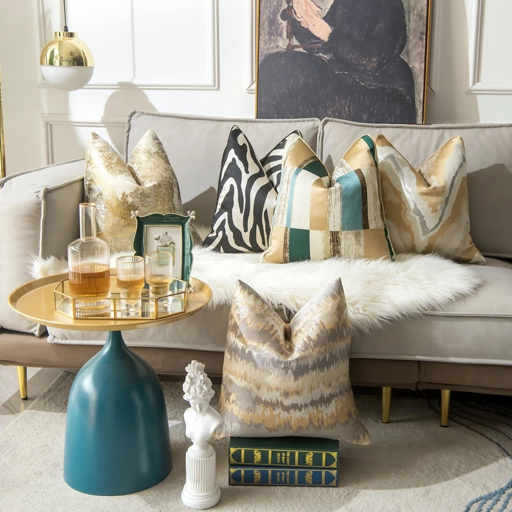 Gilded Luxury Accent Pillow Cover
