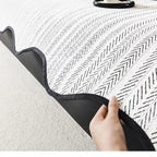 Aurivelle Herringbone Scallop Edge Sofa Cover