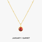 Aurora Birthstone Necklace - A Enchanting Connection
