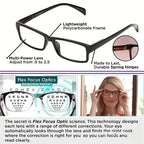 Auto Adjusting Multifocal Reading Glasses for Women and Men Bifocal Readers