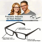 Auto Adjusting Multifocal Reading Glasses for Women and Men Bifocal Readers