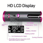Automatic Curling Iron for Full-bodied Hair with 5 Temperature Settings