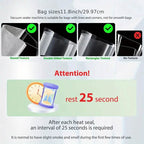 Automatic One-Touch Food Vacuum Sealer 5 Modes with 15 Sealer Bags and Built-in Cutter