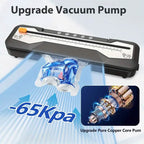 Automatic One-Touch Food Vacuum Sealer 5 Modes with 15 Sealer Bags and Built-in Cutter