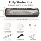Automatic One-Touch Food Vacuum Sealer 5 Modes with 15 Sealer Bags and Built-in Cutter