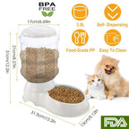 Automatic Pet Feeder Self-Dispensing Gravity Pets Food Dispenser