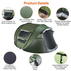 Automatic Pop Up Camping Tent