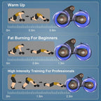 Automatic Rebound Anti-Slip AB Roller Wheel with Knee Pad Holder