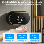 Automatic Soap Dispenser Wall Mounted Hand Free with Clock Temperature