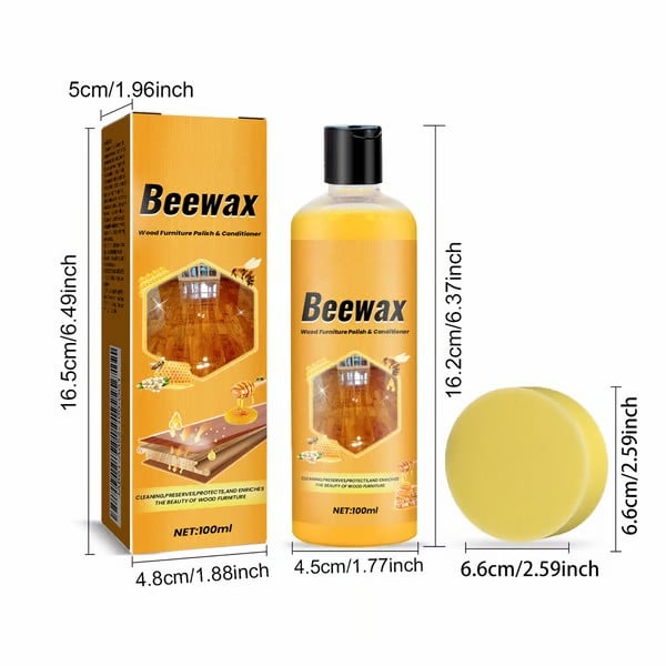 Natural Beeswax Wood Polish and Conditioner for Daily Furniture Maintenance