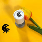 Cat Pattern Stamp, Round Self-inking Stamp