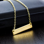 Personalized Bar Necklace - 3 Colors-Free Engraving