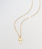 Tiny Cross Necklace