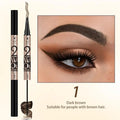4-Point Eyebrow Pencil & Dye Set & Mascara, Waterproof Long Lasting Natural Makeup