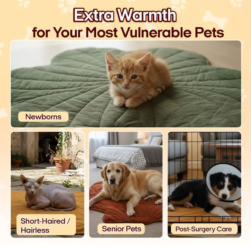 Heated Pet Pad for Dogs & Cats