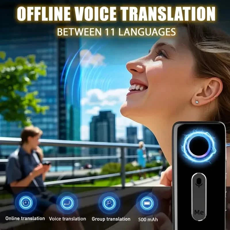 Compact Language Translator – 136 Languages, Two-Way Voice, Portable
