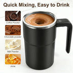 Rechargeable Magnetic Automatic Self‑Stirring Mug with Temperature Display