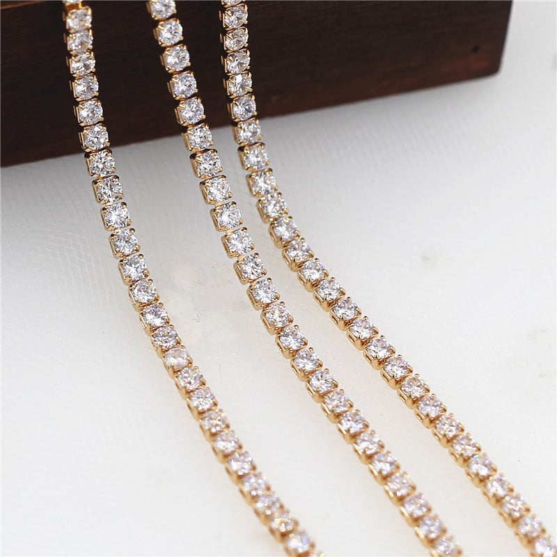 "Crystal' Tennis Necklace