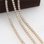 "Crystal' Tennis Necklace