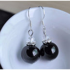 Natural Jadeite Bead Earrings
