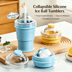 Foldable Silicone Ice Ball Drink Cup
