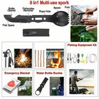 Tactical Survival Gear Backpack Multi Tool First Aid Kit