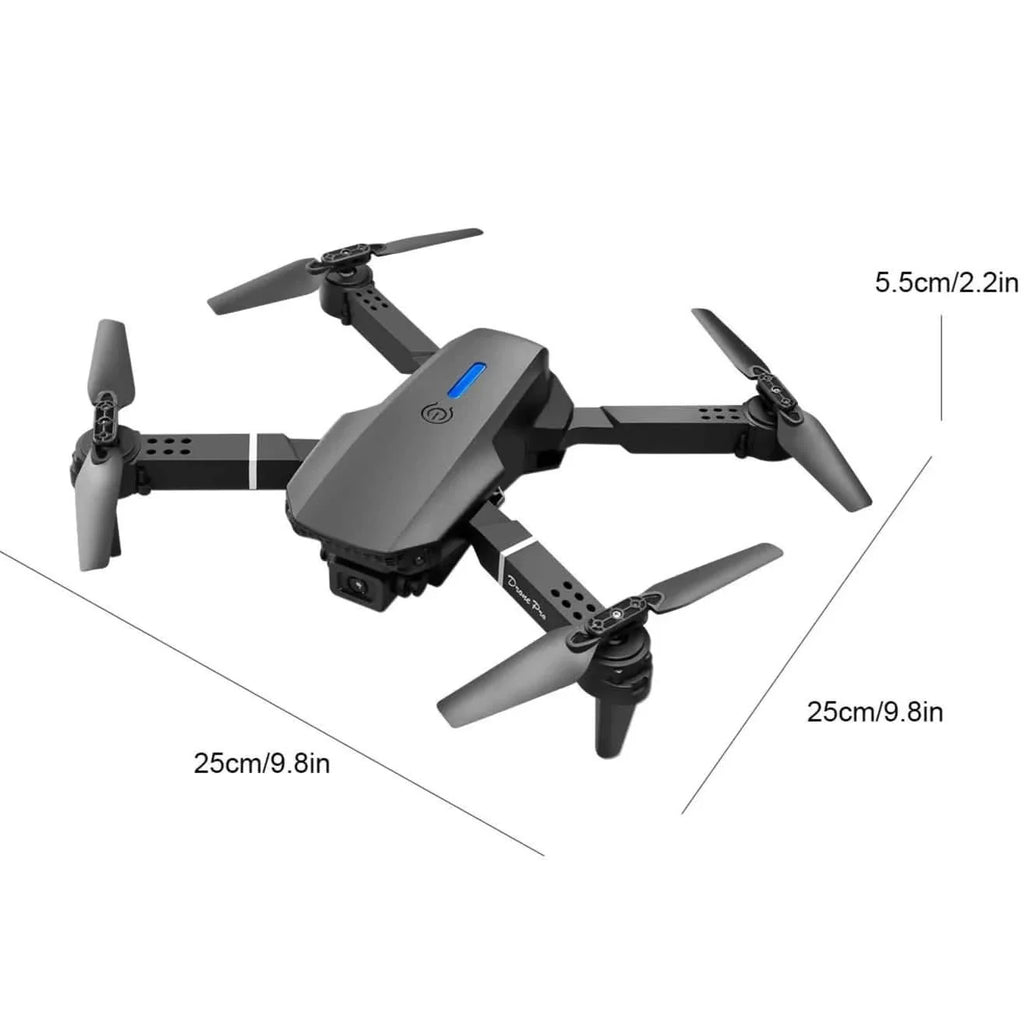 Drone MAX 2025 – Dual Camera, 1080p HD, 40min Battery, Obstacle Avoidance, Remote Control, USB Charging