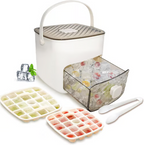 Portable Ice Maker with Lid and Storage Box (48 cubes) (2026 HOT SALE 50K+ SOLD!)