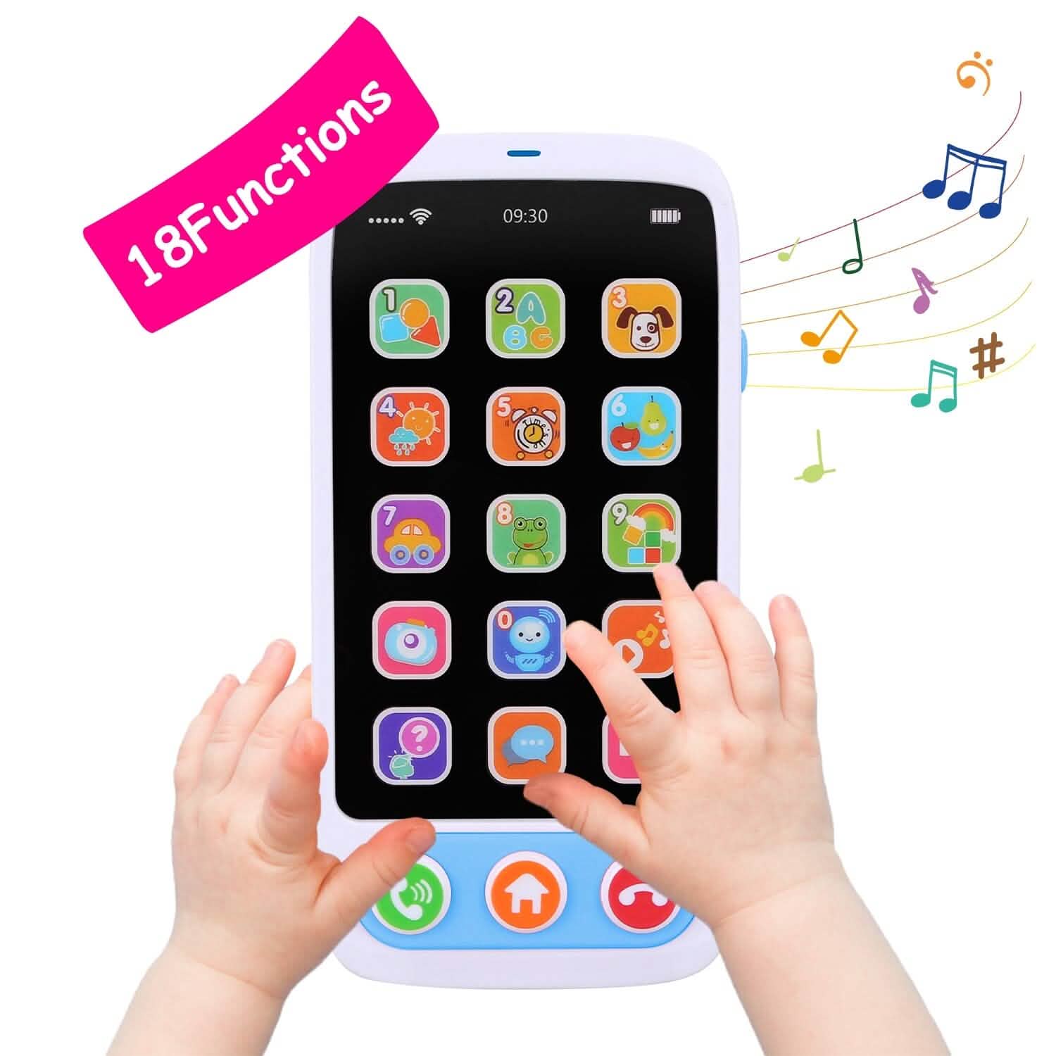 Baby Infant Interactive Educational Phone with Music Light