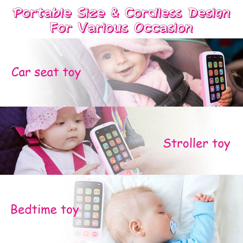 Baby Infant Interactive Educational Phone with Music Light