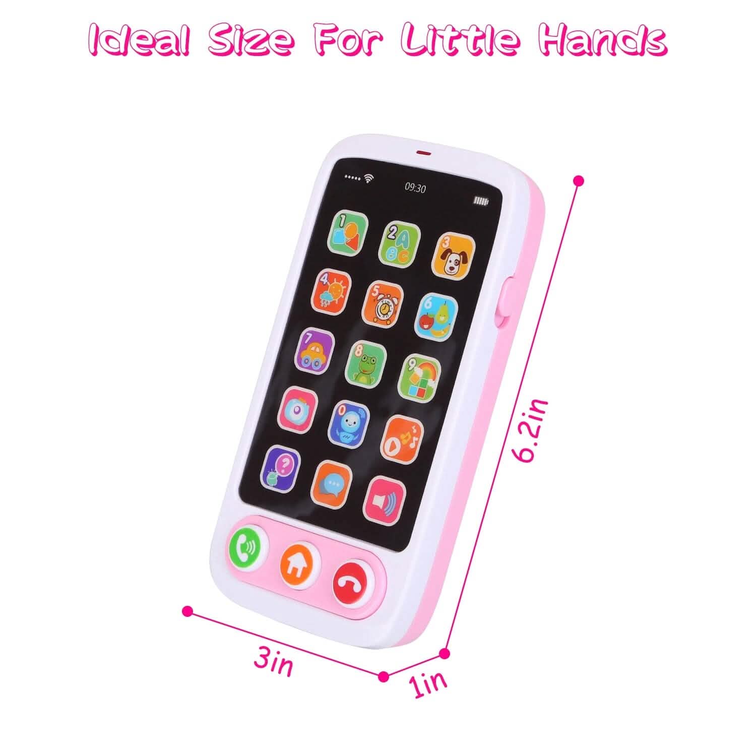 Baby Infant Interactive Educational Phone with Music Light