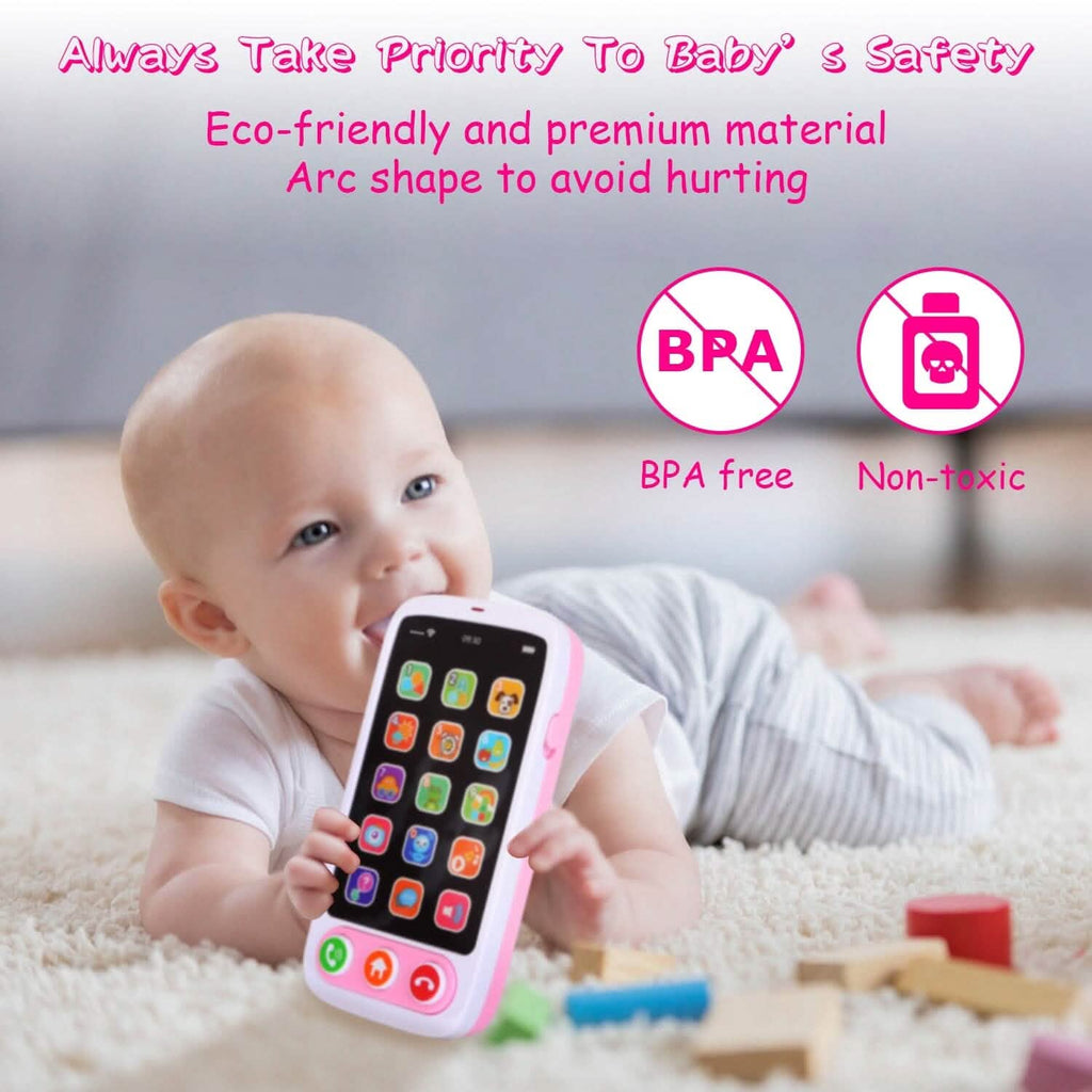 Baby Infant Interactive Educational Phone with Music Light